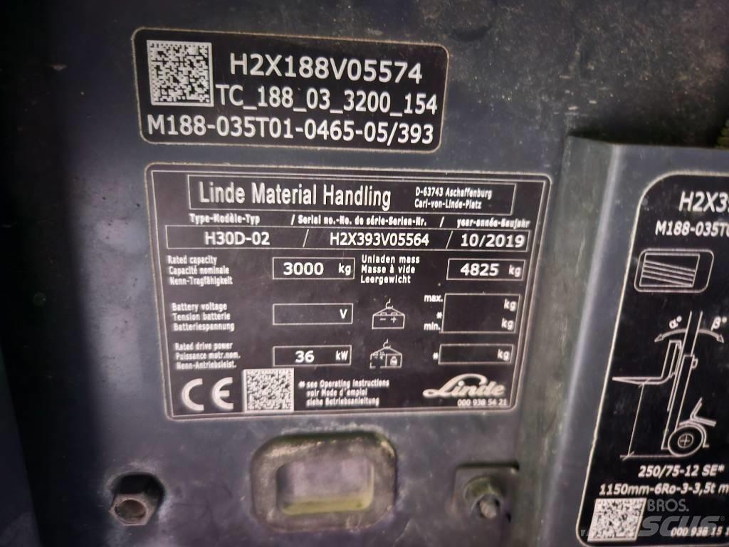 Linde H30D Dieselmotviktstruckar