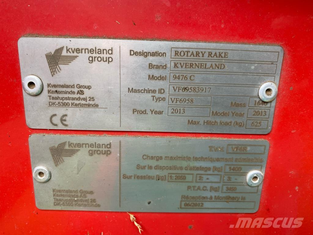 Kverneland 9476 c Strängläggare