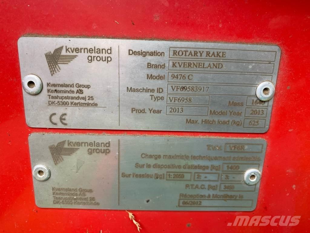 Kverneland 9476C Strängläggare