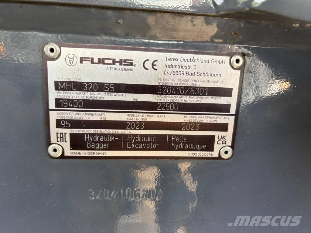 Fuchs MHL320MOD+ Avfalls / industri hantering