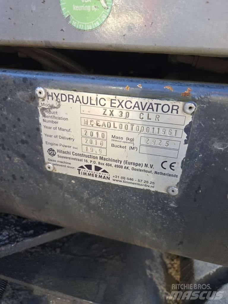 Hitachi ZX 30 Minigrävare < 7t