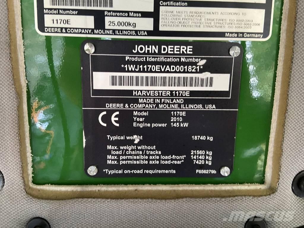 John Deere 1170 E Skördare