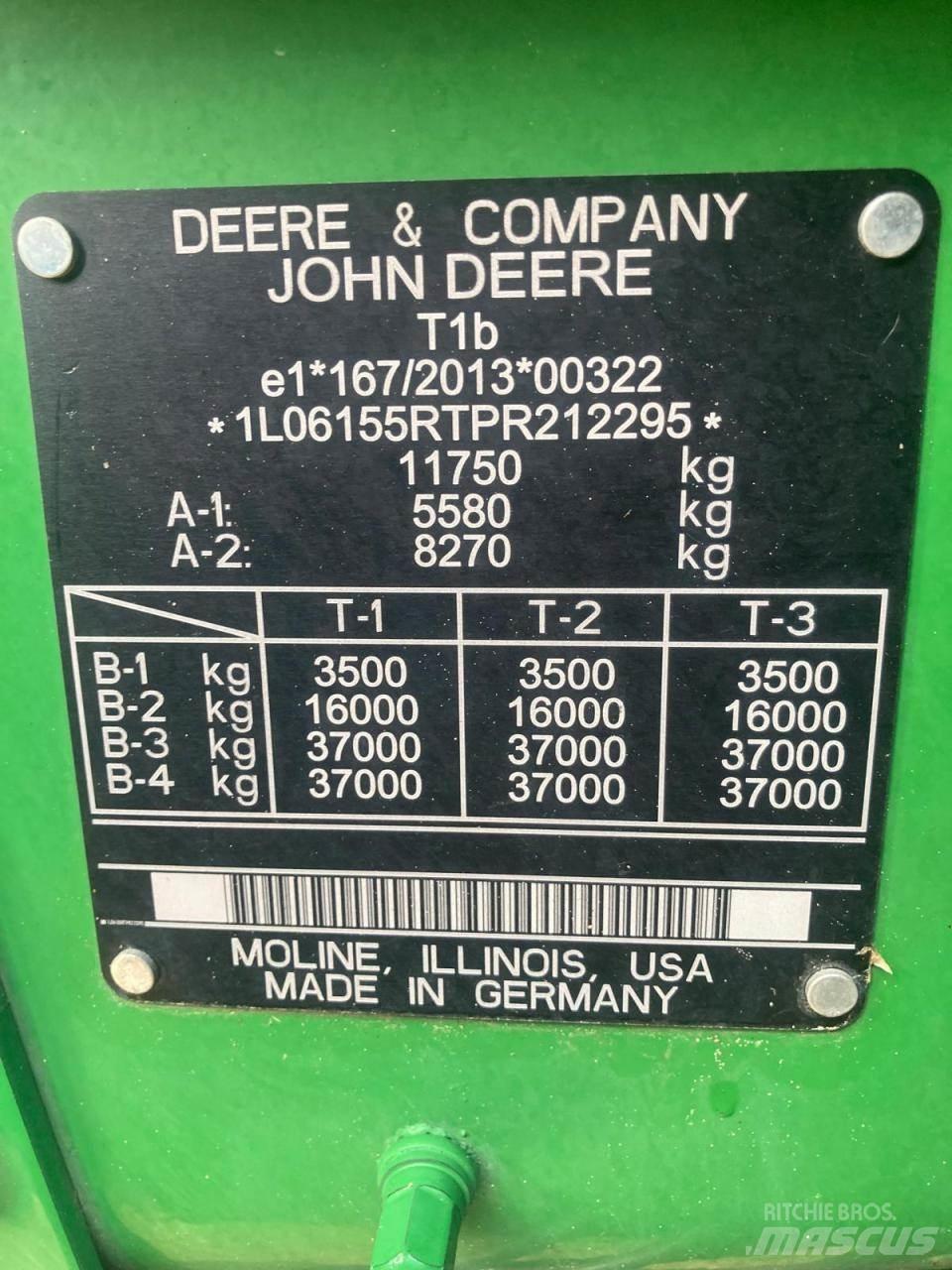 John Deere 6R 155 Traktorer