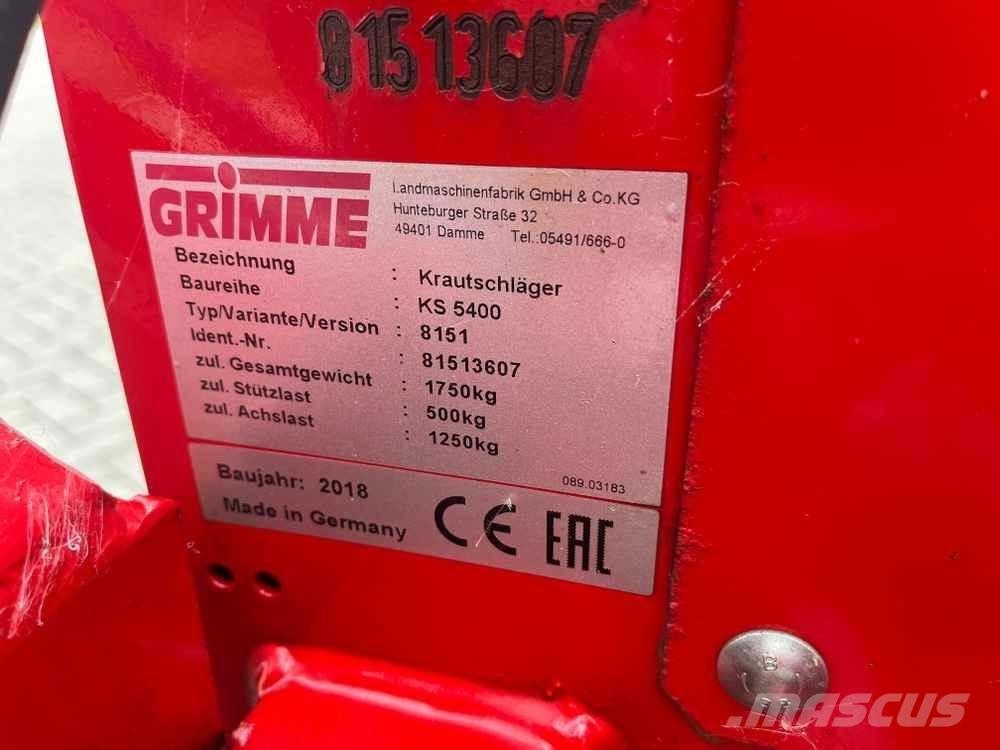 Grimme KS 5400 Potatisodlingsutrustning - Övrigt