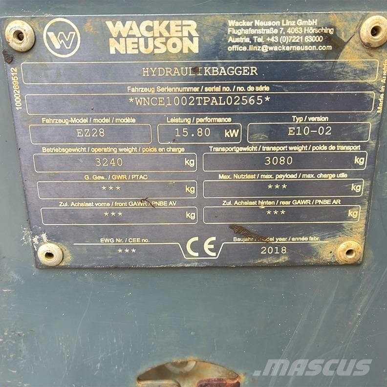 Wacker Neuson EZ 28 Minigrävare < 7t