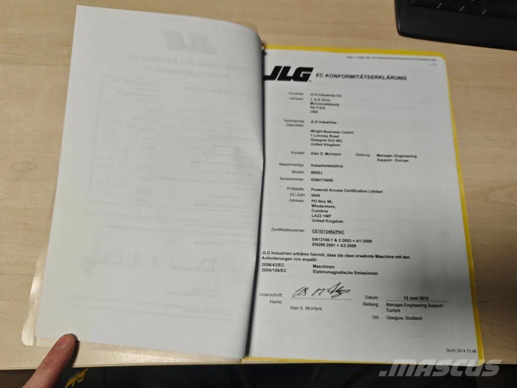 JLG 660 SJ Teleskop bomliftar