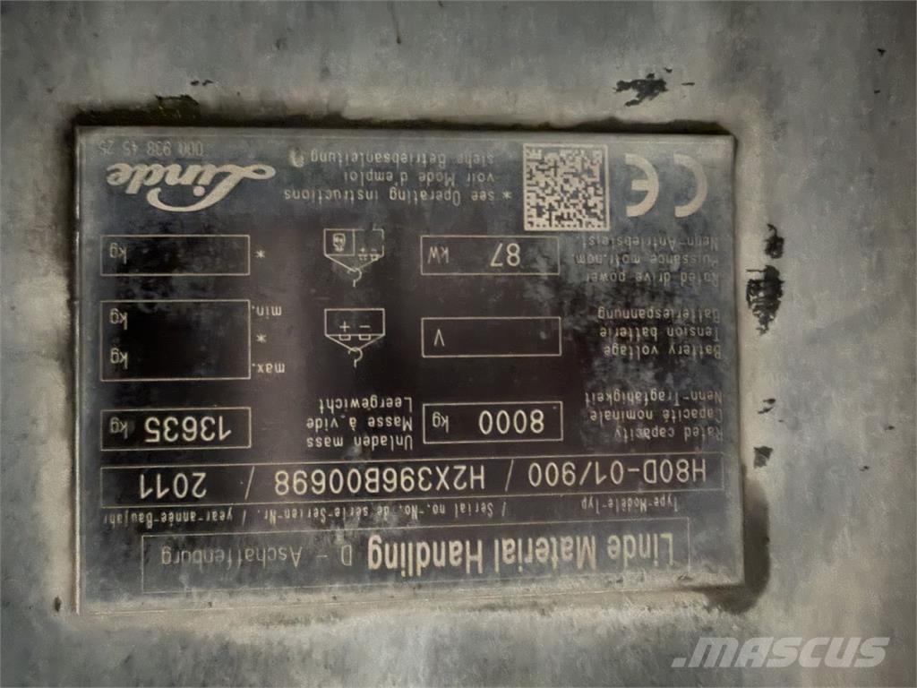 Linde H80D-01/900 Dieselmotviktstruckar