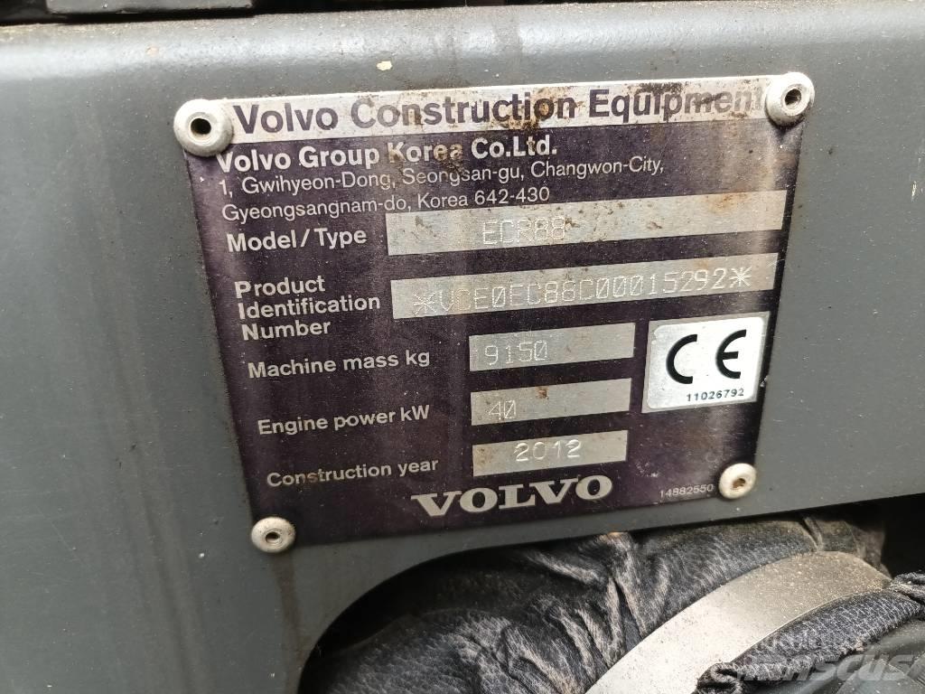 Volvo ECR 88 PLUS Midigrävmaskiner 7t - 12t