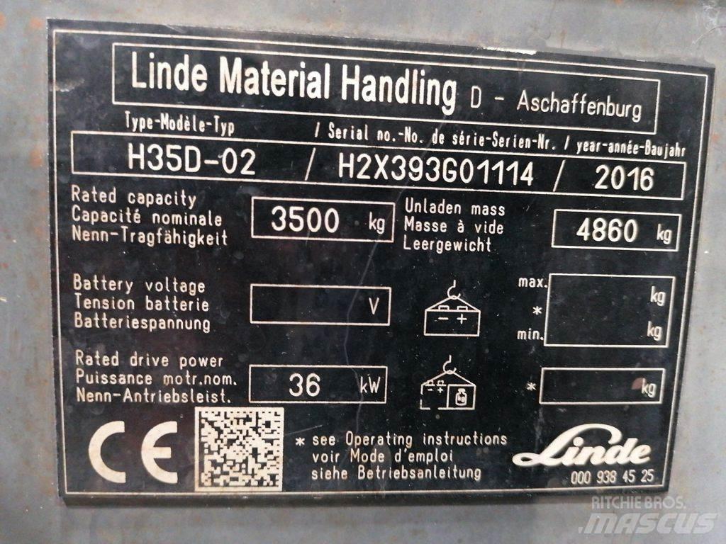 Linde H35D-02 Dieselmotviktstruckar