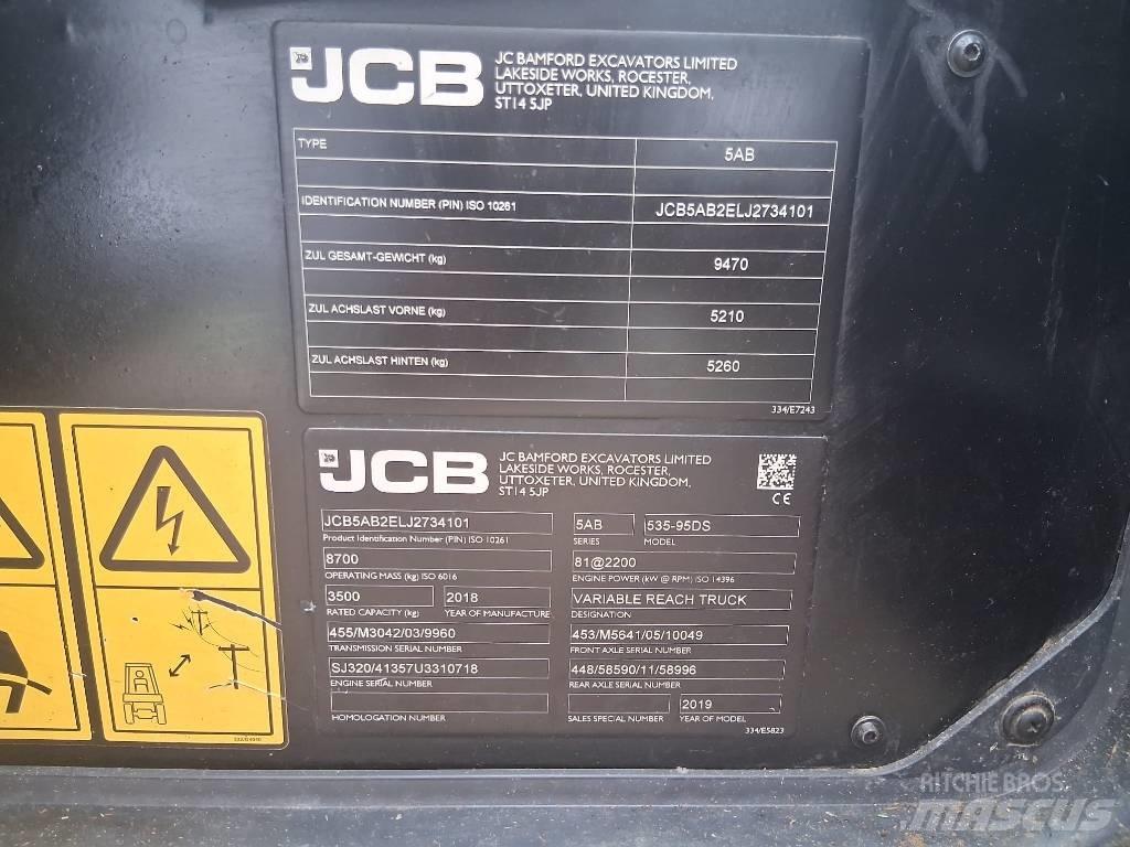 JCB 535-95 Teleskopiska hjullastare
