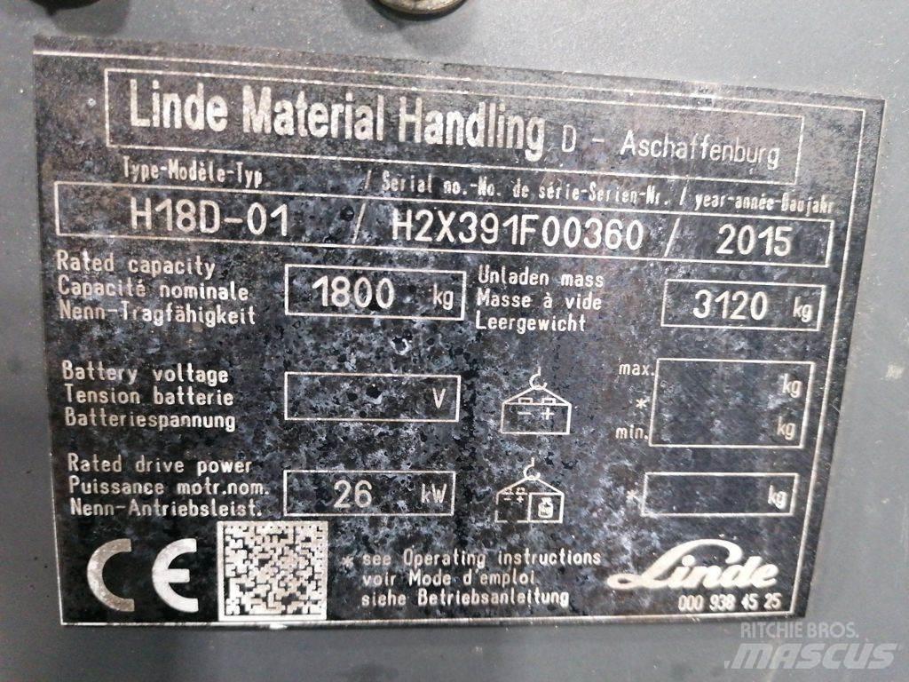 Linde H18D-01 Gasolmotviktstruckar