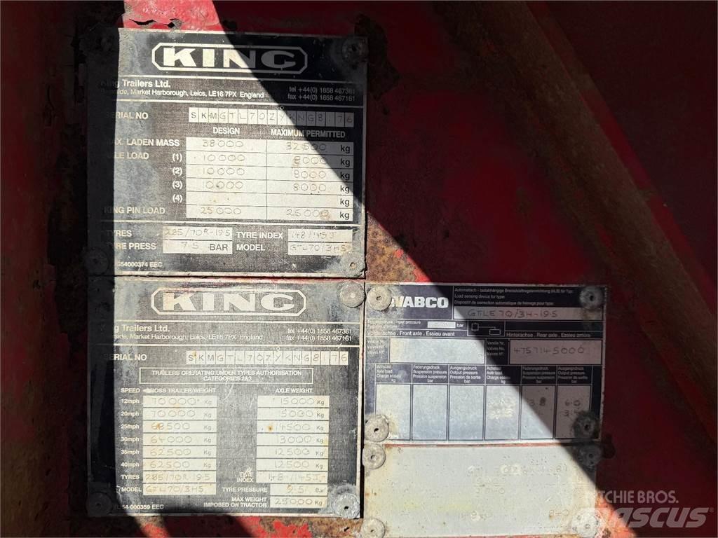 King PPV Lavetti Låg lastande semi trailer