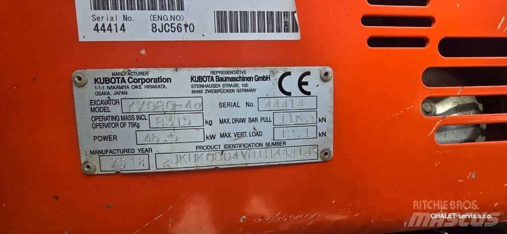 Kubota KX 080-4 CX Midigrävmaskiner 7t - 12t