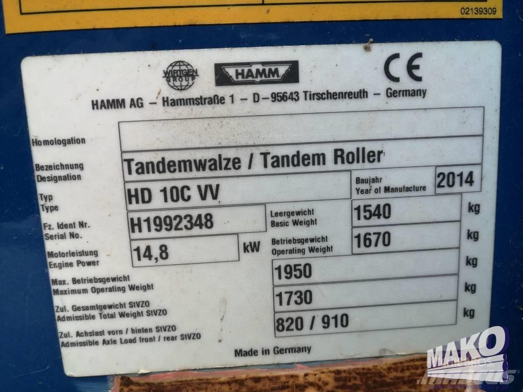 Hamm HD 10 C VV Tvåvalsvältar