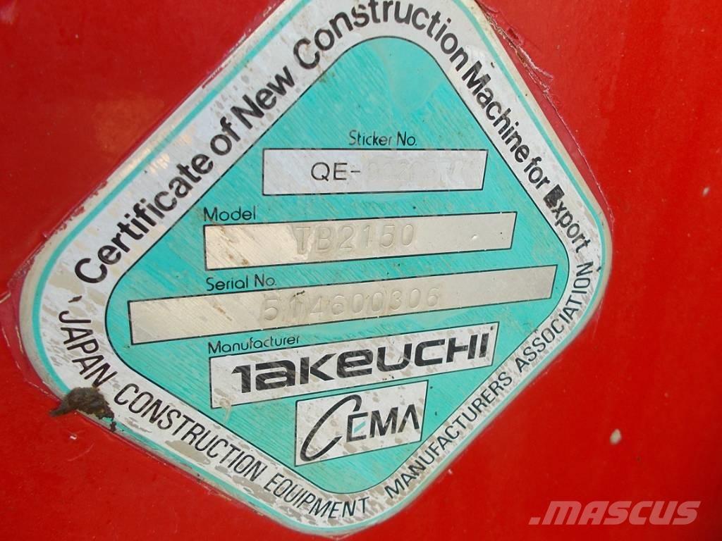 Takeuchi TB 2150 Bandgrävare