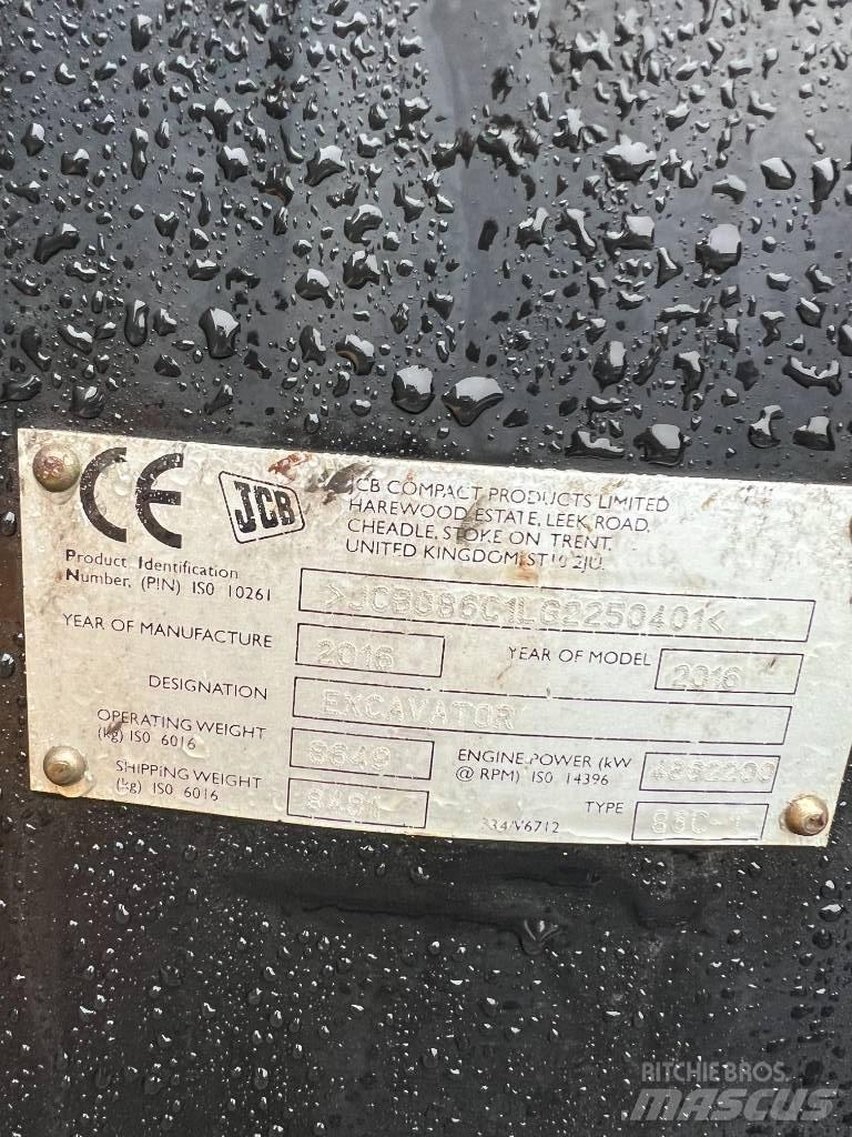 JCB 86 C-1 eco Midigrävmaskiner 7t - 12t