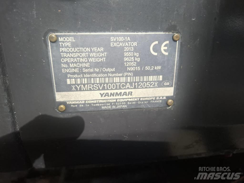 Yanmar SV 100-1A Midigrävmaskiner 7t - 12t