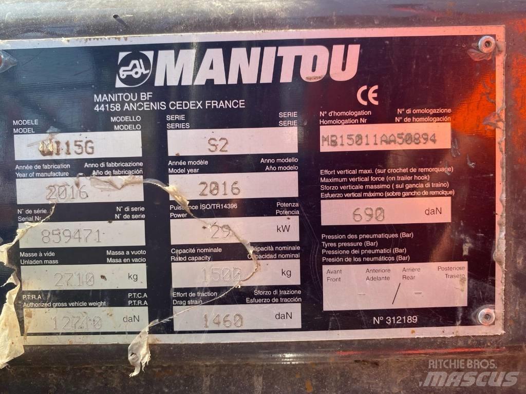 Manitou MI 15 G Gasolmotviktstruckar