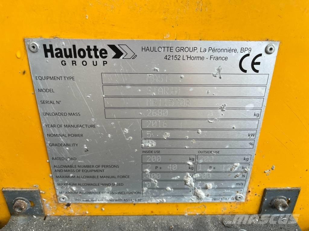 Haulotte Star 10 Personhissar och andra hissar