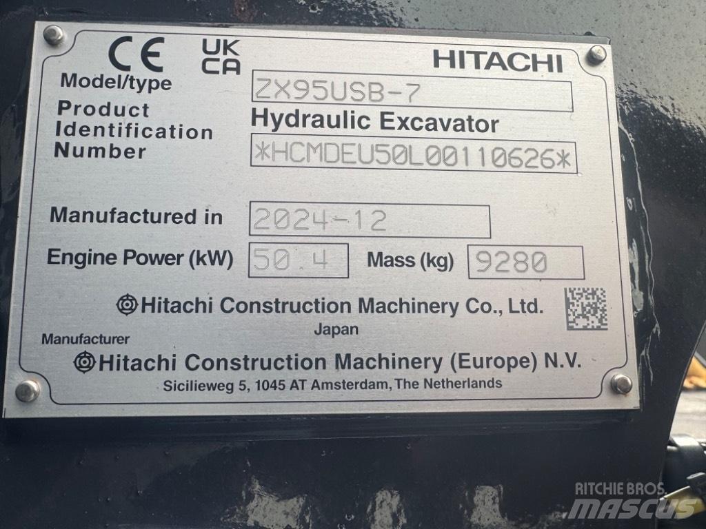Hitachi ZX 95USB-7 Midigrävmaskiner 7t - 12t