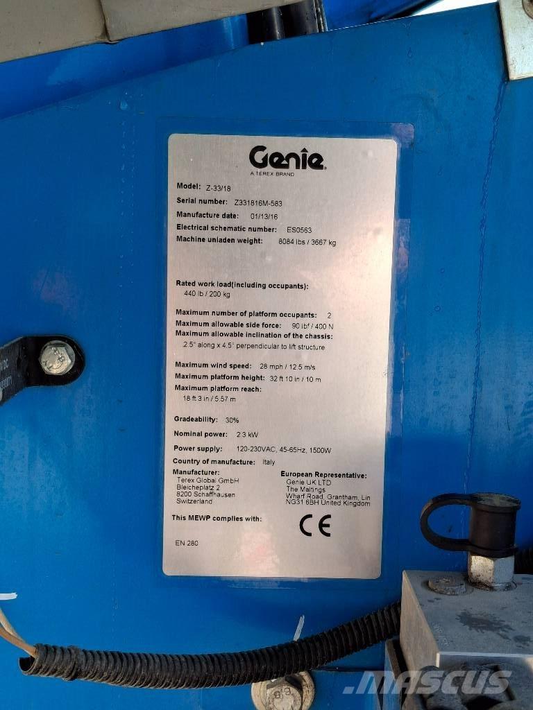 Genie Z33/18 Bomliftar