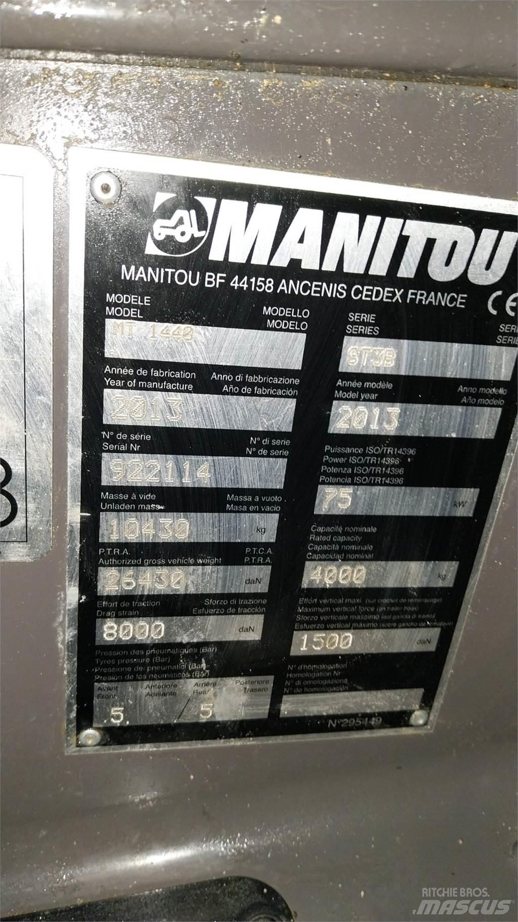Manitou MT1440 Teleskoplastare