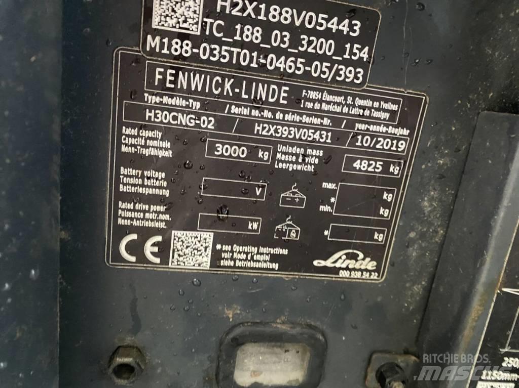 Linde H30CNG-02 Gasolmotviktstruckar