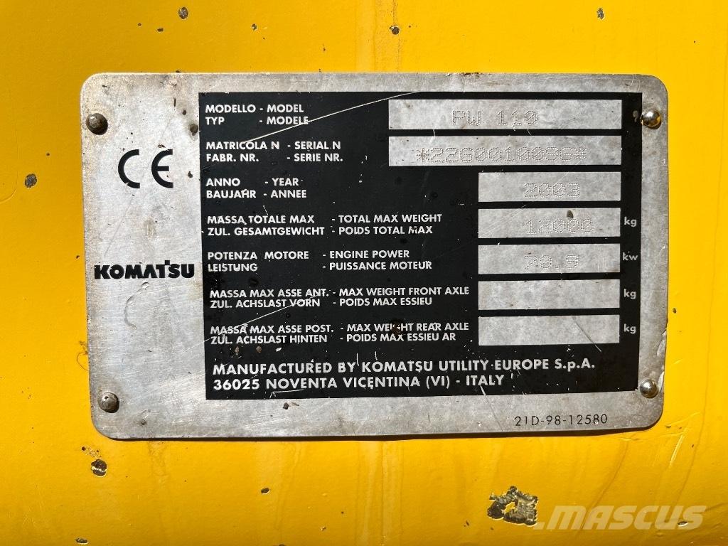 Komatsu PW 110 Hjulgrävare