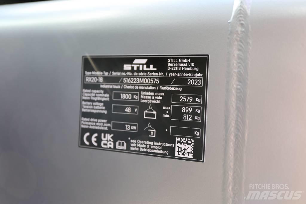 Still RX20-18 Elmotviktstruckar