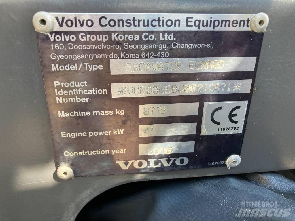 Volvo ECR 88 D Midigrävmaskiner 7t - 12t
