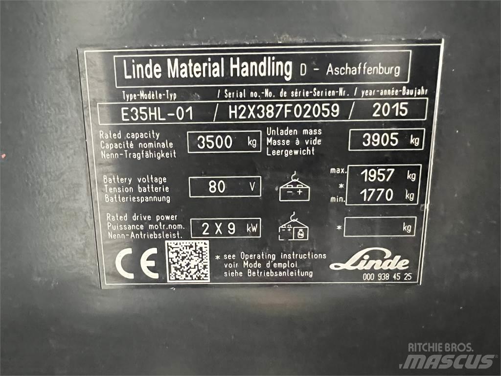 Linde E35HL-01 Elmotviktstruckar