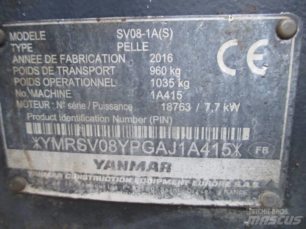 Yanmar SV 08-1 A Minigrävare < 7t