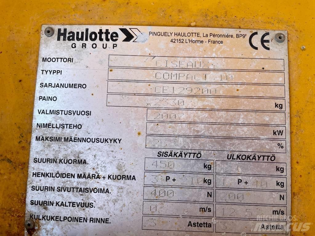 Haulotte Compact 10 Saxliftar