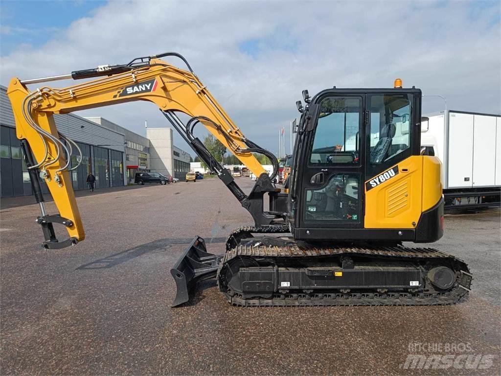 Sany SY80U Midigrävmaskiner 7t - 12t