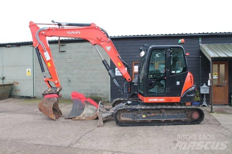 Kubota KX 080-4 Midigrävmaskiner 7t - 12t