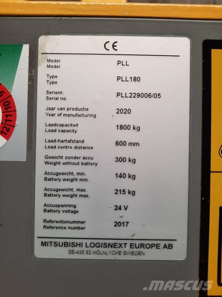UniCarriers PLL180 Låglyftare utan plattform