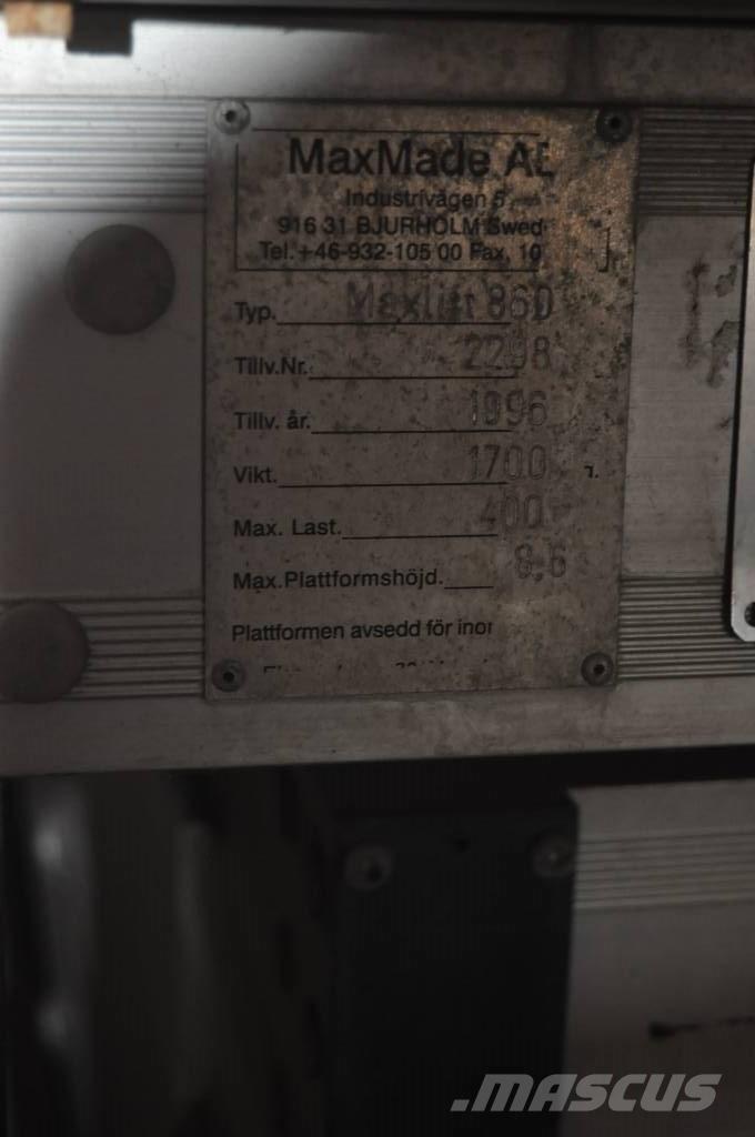  Max Made AB SAXLIFT Materialhantering - Övriga