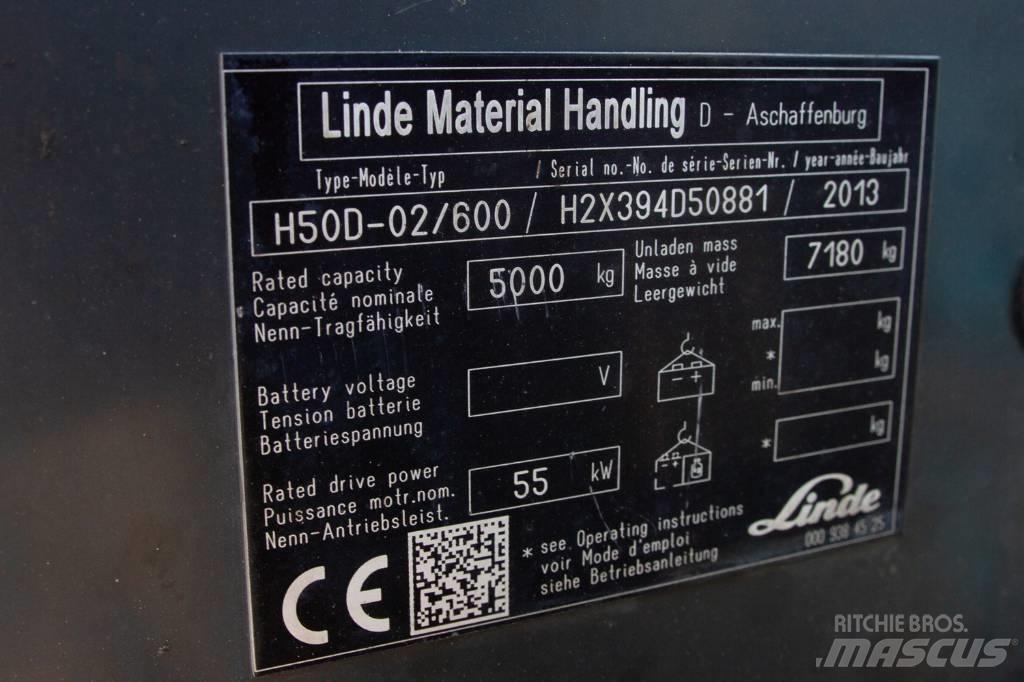 Linde H50D-02/600 Dieselmotviktstruckar