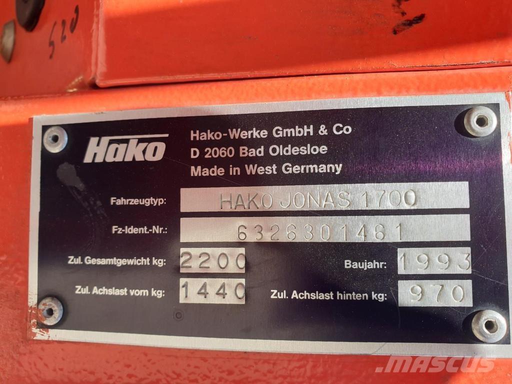 Hako Jonas 1700 Sopmaskiner
