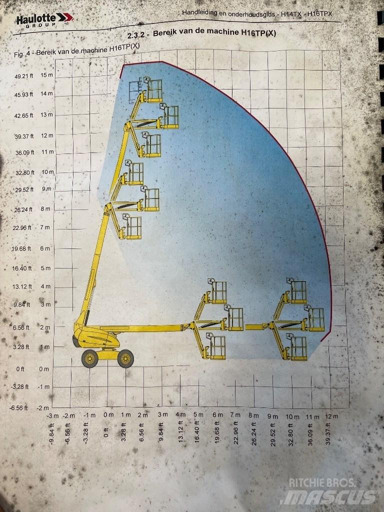 Haulotte H 16 TPX Teleskop bomliftar