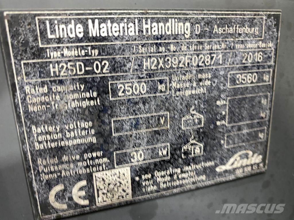 Linde H25D-02 Dieselmotviktstruckar