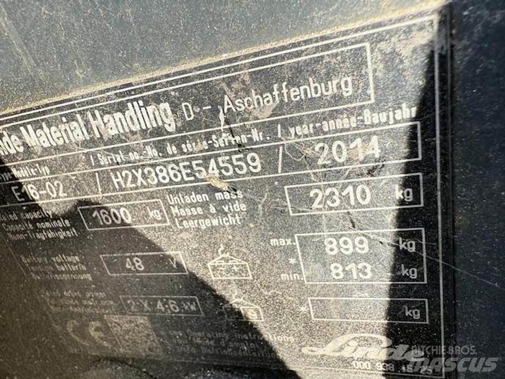 Linde E16-02 Övriga motviktstruckar