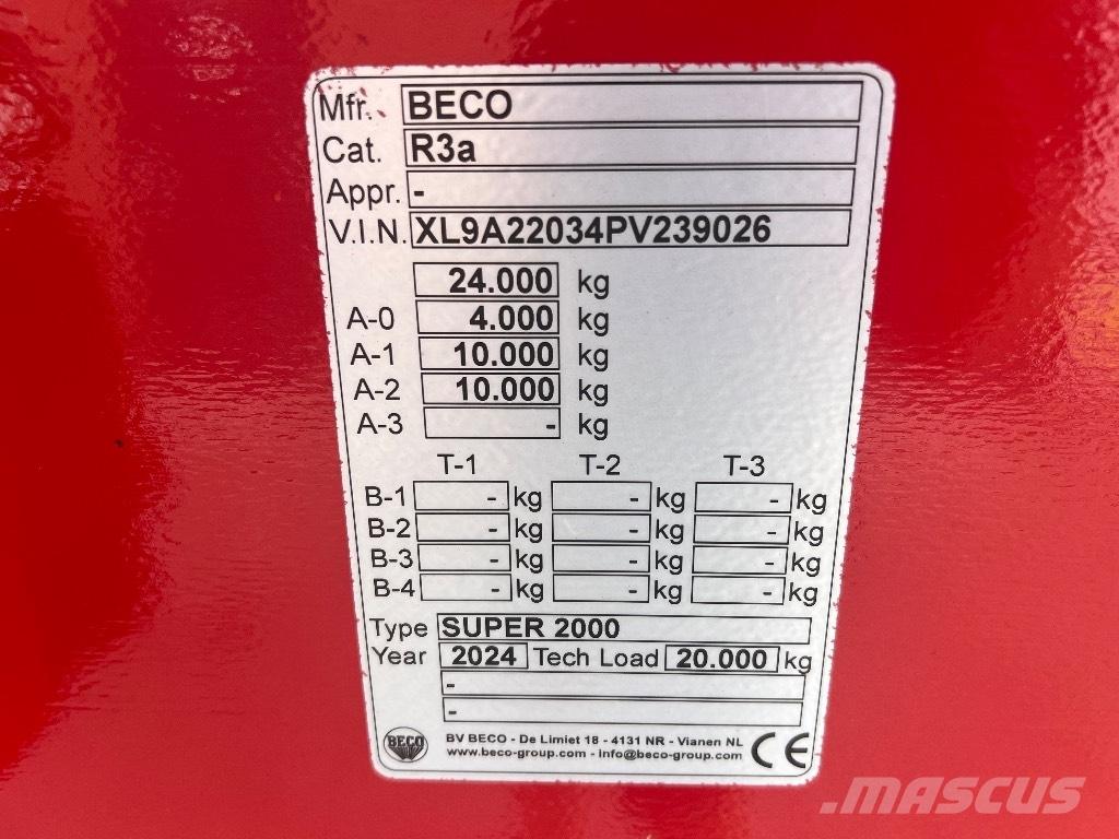 Beco Super 2000 Tippvagnar