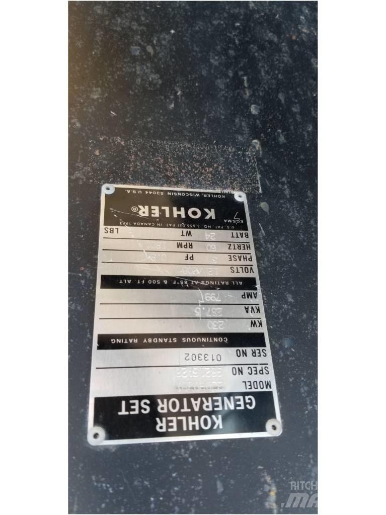Kohler 230 KW Övriga generatorer