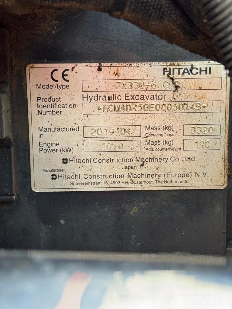 Hitachi ZX 33 U-6 Minigrävare < 7t