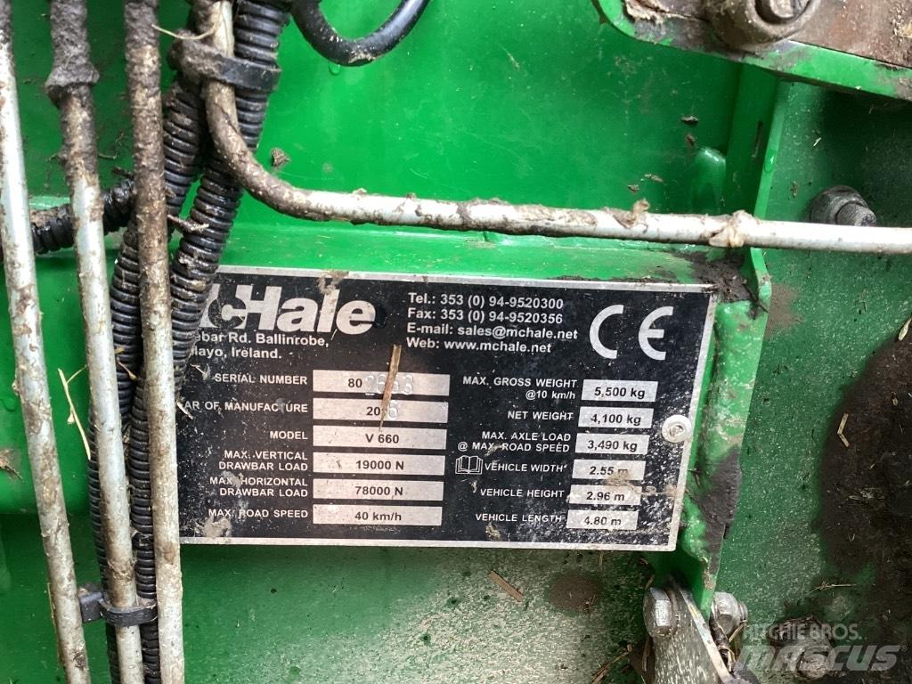 McHale V 660 Rundbalspressar