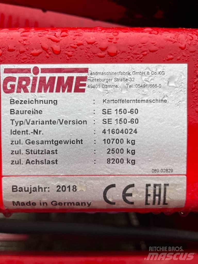 Grimme SE 150-60 NB Potatisupptagare och potatisgrävare