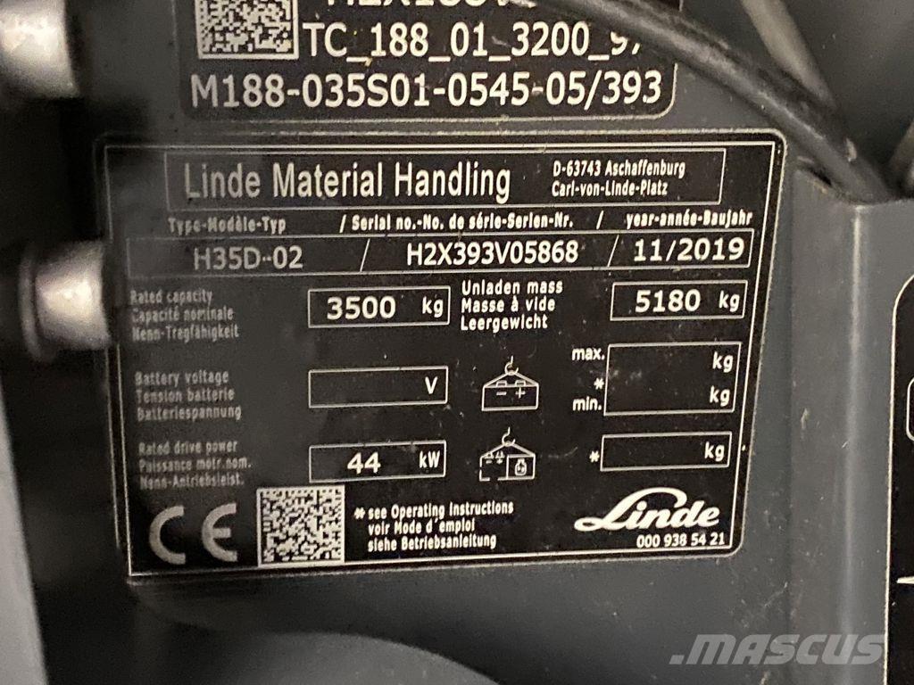 Linde H35D-02 Dieselmotviktstruckar