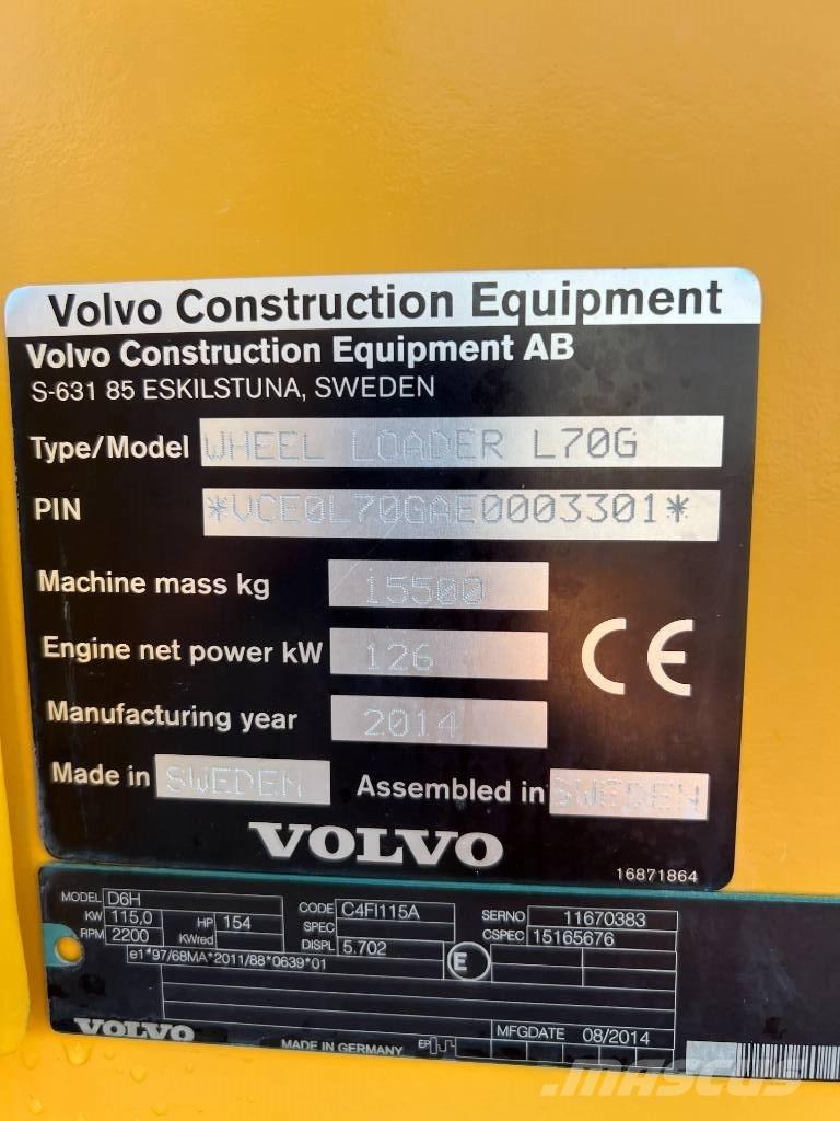 Volvo L 70 G Hjullastare