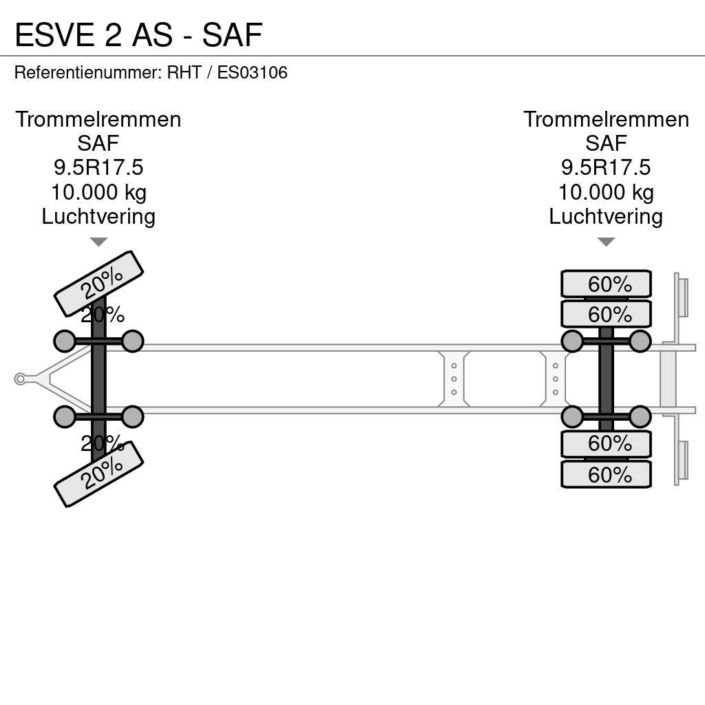 Esve 2 AS - SAF Växelflak-/Containersläp